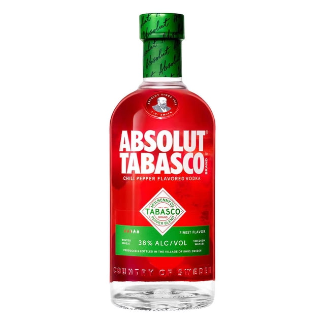 Paquete de 3 Vodka Absolut Tabasco 750 ml