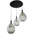 thumbnail image 5 of Meyda 147909 41 in. Euri Tanta 3 Light Cascading Pendant, Mirror Black, 5 of 7