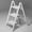White, variant on Step Ladder 3 Step Folding, Sturdy 330 Lbs Small Step Stool for Adults, Closet Step Stool Ladder with Anti-Slip Wide Pedals, Portable Folding Ladder for Home Kitchen Office