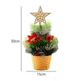 thumbnail image 2 of De Navidad Decoraciones De Navidad De Escritorio Árboles De Mesa Artificiales Decoración De Mesa De Vacaciones Cateissary HA040824-01, 2 of 6