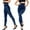 Blue, variant on Outfmvch Jean Leggings for Women Stretchy Jeans for Women High Waisted Jeans for Women Elastic Waist Jeans for Women Western Jeans for Women Baggy Jeans Drawstring Jeans Women Black L