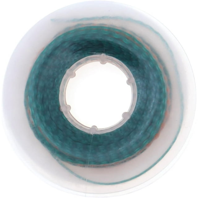 Fuioda15 Feet Two colored Dental Elastic Powerchains For Braces Orthodontics Ligature Ultra Power Chain Rubber Bands Long Short Continuous (Green a Orange, Short)