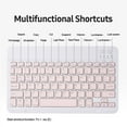 thumbnail image 3 of Amdohai Keyboard Case with 7 Color Backlight Detachable Bluetooth3.0 Keyboard Pen Slot Compatible with iPad Pro 11(2018/2020) Yellow, 3 of 9