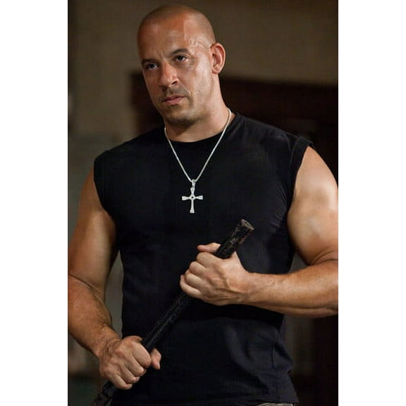 Vin Diesel Cool Pose In Black Vest Fast and Furious 24x36 Poster