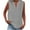 Grey, variant on Women Tank Tops Zeophrasy Women's Solid Color V-Neck Button Sleeveless Pocket Pullover Fashionable Tank Top Great Gift for Less Hot Pink L