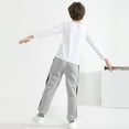 thumbnail image 6 of Resinta 4 Pack Boys' Fleece Sweatpants Kids Athletic Jogger Pants with Pockets Drawstring, 6 of 7