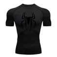 thumbnail image 1 of Men‘s Spider Print Compression Shirt  Quick Dry T-Shirt  Gym Running Jersey  Breathable Short Sleeve  Spring  Summer  M-3XL, 1 of 7