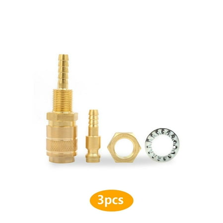

3pcs Water Cooled Connector Portable 60mm Fast Connecting MIG Welding Replacing Soldering Adapter with Fitting for M6 Hose