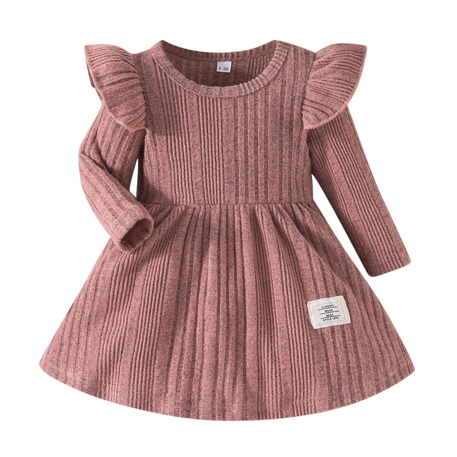 open lace back dress Baby Girl Turtle Neck Sweater Dress  Little Good Humans