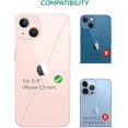 thumbnail image 2 of HTOOQ Wallet Case for iPhone 13 Mini 5G [RFID Blocking] [PU Leather] [Shock-Absorbent Bumper] [Card Slots] [Kickstand] [Magnetic Closure] Flip Folio Cover for iPhone 13 Mini 5G (Blue)Dark Brown, 2 of 7