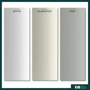 Chicology Oxford White Large Vertical Blinds, Light Filtering PVC Slats, 78W x 84H for Sliding Glass Doors & Living Rooms