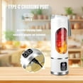 thumbnail image 3 of Digital Multimode Juicer Blender - Smart LED Display, 450ML Portable Electric Juice Cup, Leak Proof Design for Smoothies, Juicing, Ice Crushing, Travel, Gym, 3 of 7