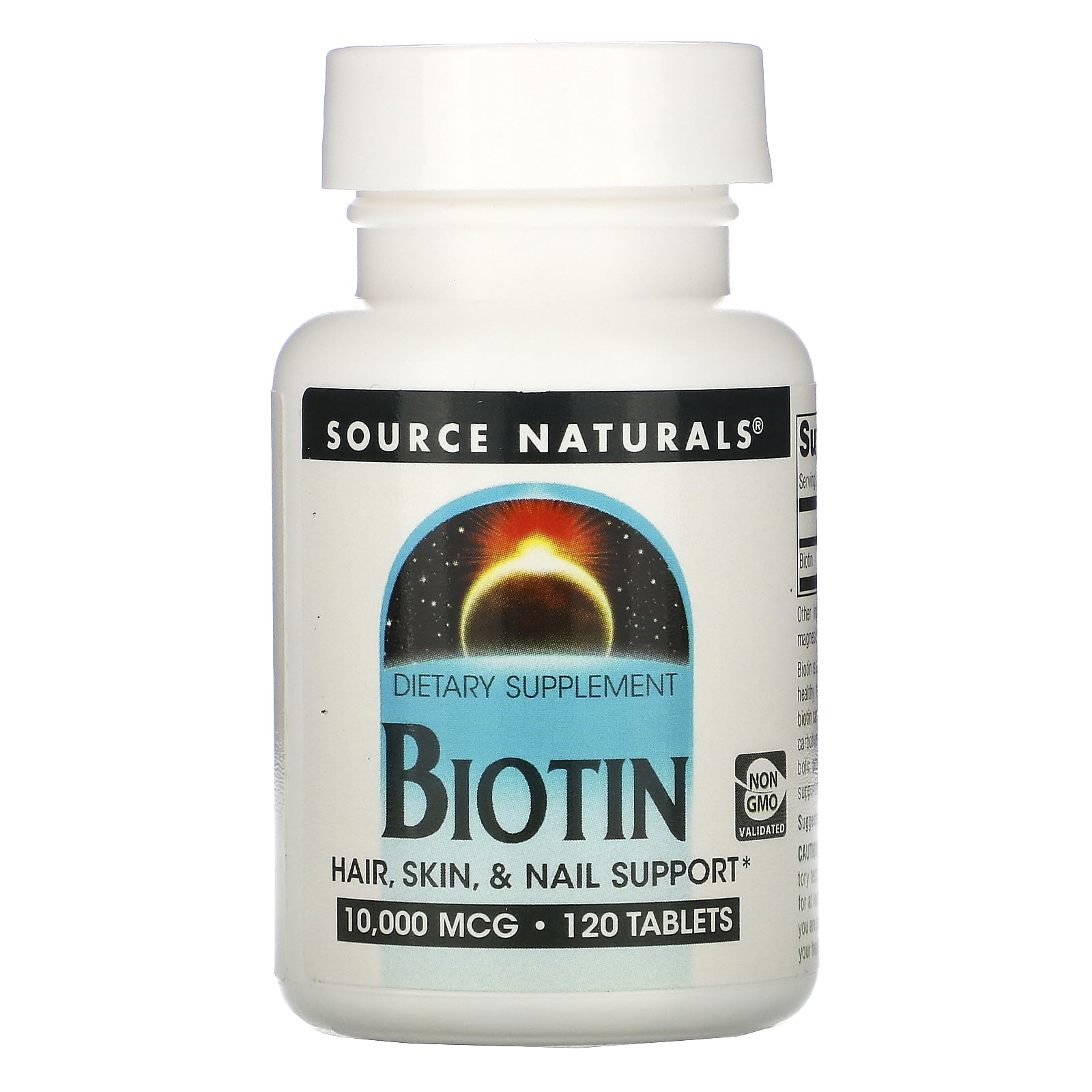 Source Naturals Biotin 10000 mcg. 120 Tablets