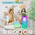 thumbnail image 5 of Mini Karaoke Machine for Kids, Portable Bluetooth Speaker with 2 Wireless Microphones, Most Popular Birthday Toys Gifts for Boys Girls 3 4 5 6 7 8 9 10 11 12 + Year Old Party Family School(Blue), 5 of 18