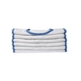 thumbnail image 6 of Linteum Textile (12-Pack, 15x34) Cotton Terry Adult Bibs with Velcro Closure - White w/Blue piping, 6 of 6