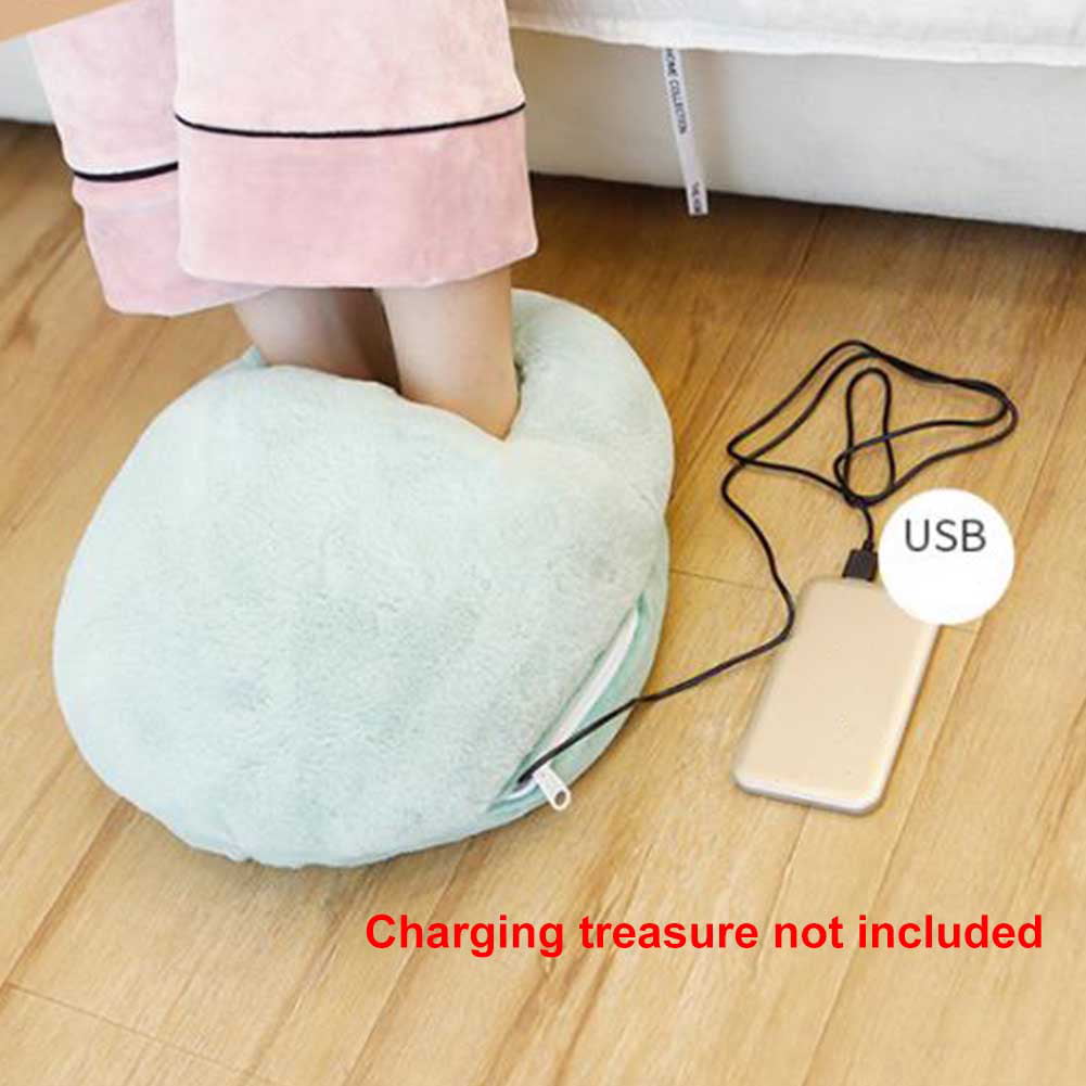 USB Electric Heating Foot Warmer Super Soft Winter Home Office Foot Warm Heater 