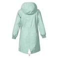 thumbnail image 4 of Cowsor Girl‘s Raincoats Lightweight Waterproof Windproof Adjustable Windbreaker Rain Jackets Hooded with Pockets, 4 of 6