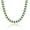 Green-White CZ, variant on Diamond Tennis Necklace for Women, 14K/White Gold Plated Cubic Zirconia Baguette Tennis Chain Chunky Paperclip Link Cuban Choker Necklace Dainty Jewelry Gifts
