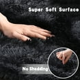 thumbnail image 6 of Socofuz Solid Shag Collection Rug–6x9ft Charcoal Gray Fluffy Area Rugs Perfect for Living Room, Dining room, 6 of 7