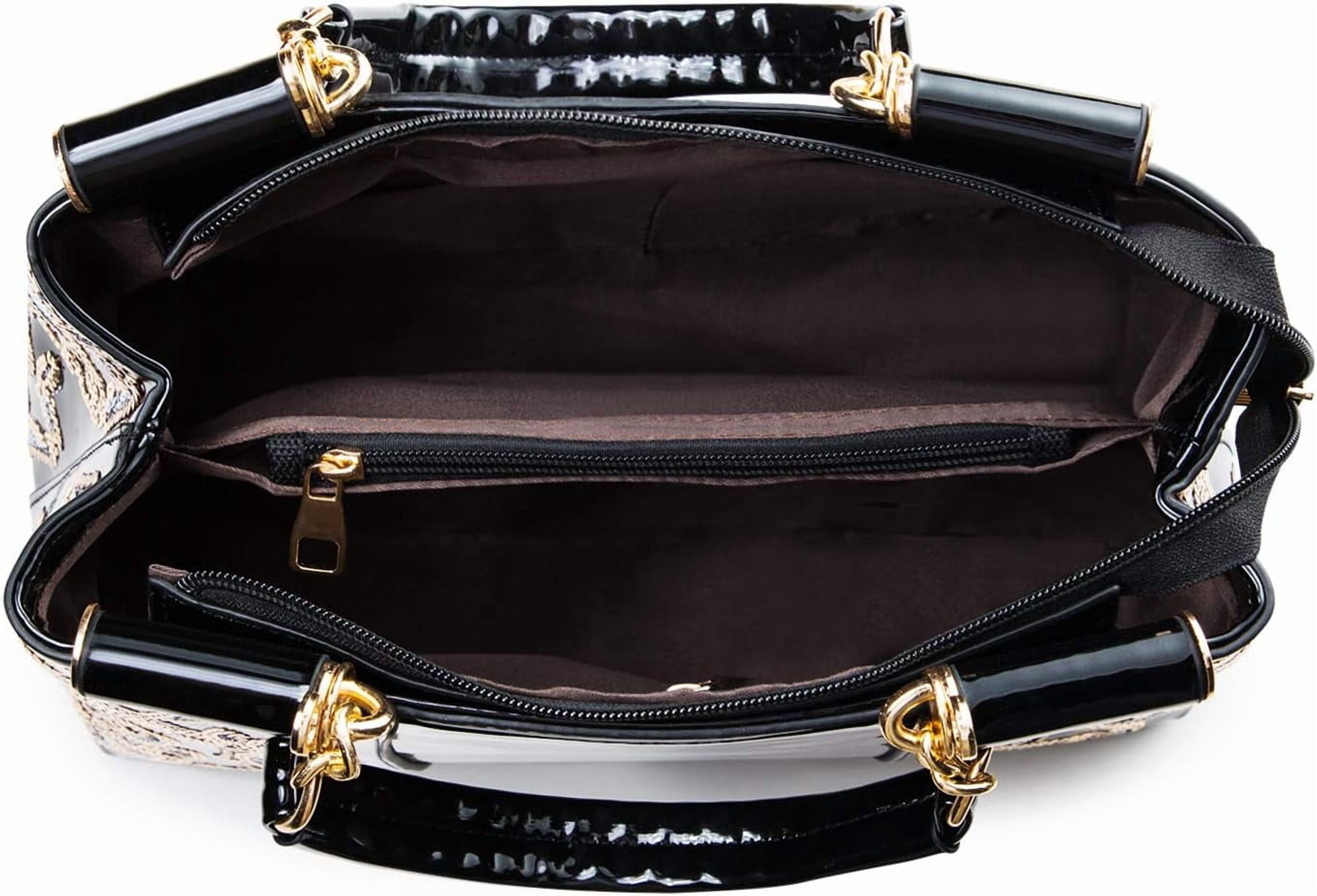 Kwuty Kwuty Handbags For Women Patent Leather Designer Purse Suitable for Shopping Party Daily Use