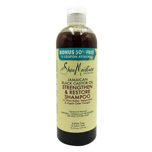 Shea Moisture Jamaican Black Castor Oil Strengthen & Restore Shampoo 19.5 Oz
