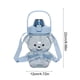 thumbnail image 2 of Lunxisen 2 Pcs Bear Straw Bottle,Cute Cartoon Water Bottle with Straw,Adjustable Shoulder Strap,Portable for Outdoor Camping Picnic Hiking Travel(1400ml), 2 of 9