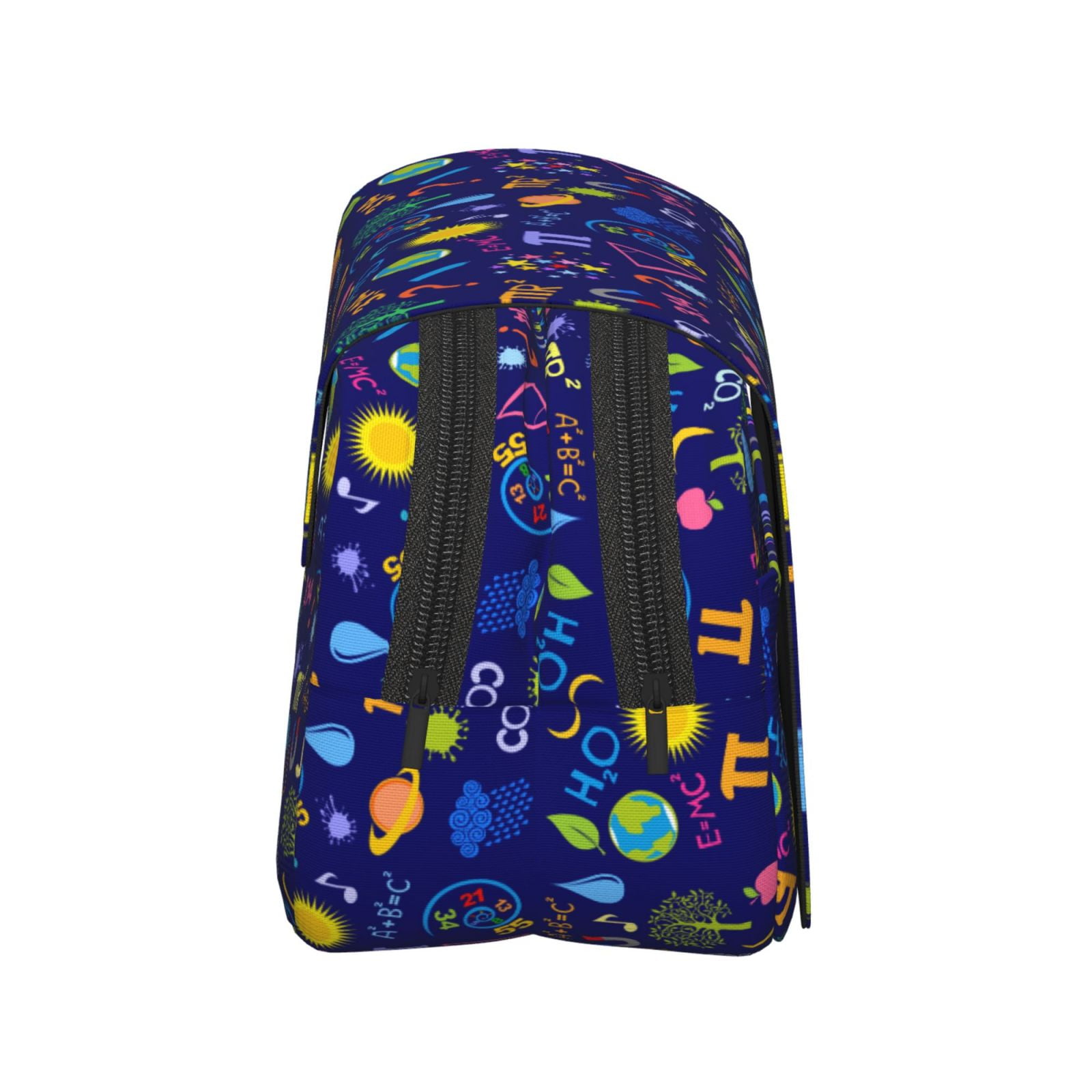Rateoe Mathematics And Chemistry Pattern Double Clamshell Pen Case, Storage Organizer with Two Zipper Compartments– Holds Up to 50 Pencils & Pens