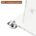 thumbnail image 4 of Ageszoe Modern Podium with Wheels Acrylic Clear Floor Lectern with Storage Shelf, 47"H for Church Wedding, 4 of 5