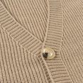 thumbnail image 6 of Fgnfyis Work Jackets for Men Knitted Cardigan Sweater Button up Long Sleeve Lightweight Soft Yarn Fabric Winter Coats for Men Khaki L, 6 of 9