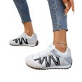 thumbnail image 5 of Domzle Women's Classic Retro Casual Fashion Sneaker | Anit-Slip | Trendy Stylish | Casual Comfortable| Running Walking Shoes White, 5 of 8