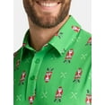 thumbnail image 4 of Birdie Bound Men's and Big Men's Santa Golfing Polo, Sizes S to 5XL, 4 of 5