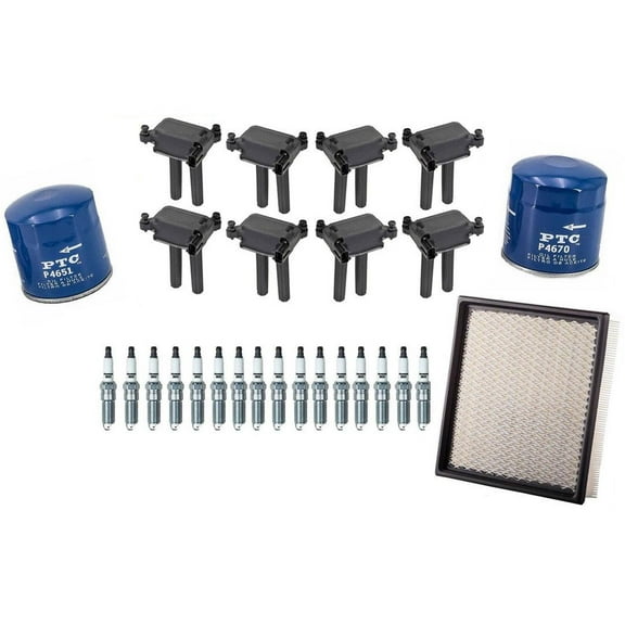 Ignition Coils Spark Plugs & Filters Tune Up Kit for 2006-08 Dodge Durango 5.7L