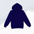 thumbnail image 5 of hengsof Girls Hoodie Sweatshirt Solid Color Fashion Casual Jacket Spring Fall Long Sleeve Pullover Sweatshirt, 5 of 5