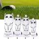 thumbnail image 3 of 3pcs / 4pcs Funda a para golf de material cuero PU a prueba de agua 3 5 UT Wood Fairways Driver Hybrid Head Cover Funda con etiqueta No. 1 3 5 UT, 3 of 9
