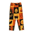thumbnail image 4 of Sigee Halloween Banner Symbols Print Women's Soft Pajama Pants - Breathable and Comfortable Lounge Sleep Bottoms with Elastic Waistband and Pockets-X-Large, 4 of 9