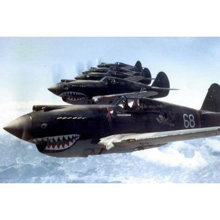 1942 Aircraft - Flying Tigers 1942 Aircraft Mini poster 11inx17in