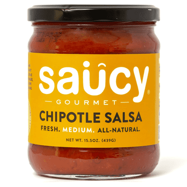 Saucy Gourmet Chipotle Salsa, Gluten Free, 15.5 oz Jar