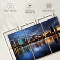 thumbnail image 6 of Elephant Stock Orlando Night Skyline Wall Art - Horizontal Multi Panel Canvas - Living Room Wall Decor - Places Multi Panel - Blue And Brown Decor - 65" x 42", 6 of 8
