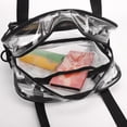 thumbnail image 4 of Clear Tote Bag,Clear Bag for Stadium Events See Through Bag for Women Transparent Concert Bag with Adjustable Shoulder Straps, 4 of 8