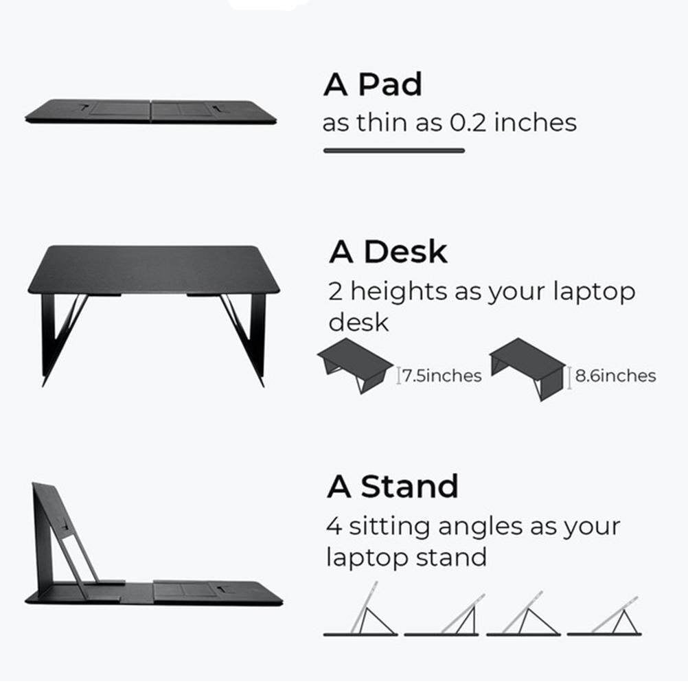 Sarapandan Foldable Notebook Desk for Enhanced Comfort & Ergonomics Portable Laptop Stand