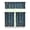 Space, variant on Set of 3 Cute Celestial Kitchen Curtains, Star Constellation Moon and Stars Tier Curtains with Valance, Nebula Cosmic Sci-Fi Lovers Window Panels, Rod Pocket Design