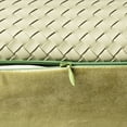 thumbnail image 5 of Phantoscope Modern Faux Leather Woven Square Cusion Solid Accent Decorative Throw Pillow for Couch, 12" x 20", Light Green, 2 Pack, 5 of 7