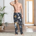 thumbnail image 6 of Lsque Space Cars Print Men's Pajama Pants, Lounge Pant - Comfortable Home Wear,Elastic Waistband, Stylish Design-Large, 6 of 9