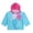 Sky Blue, variant on Lkhaha Girls' Hooded Beach Cover-Up Print Sun Protective & Quick Dry Beach Vacation Swimsuit Black 4-5 Years