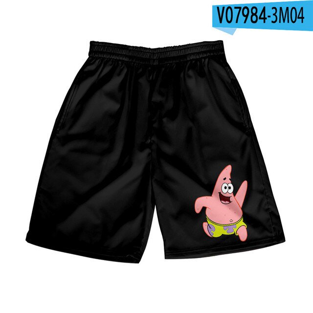 Pantalones cortos de dibujos animados de Anime 3D para hombre y mujer, bañadores de tablero de Patricio y Estrella, secado rápido para playa, ropa de Hip Hop para pareja, novedad de verano Fivean unisex
