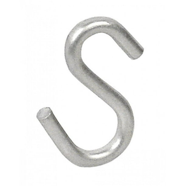 12 Pcs, 12 Gauge S Style Fixture Hook, ZincPlated Steel to Hang Linear