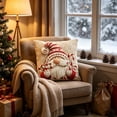thumbnail image 6 of huayou Faceless Gnome Candy Cane Christmas Throw Pillow Cover 17.72×17.72in Soft Cushion Case for Sofa Couch Bedroom Living Room Farmhouse Holiday Decoration, 6 of 6