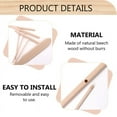 thumbnail image 3 of Spatula Set Wooden T Sticks for Spreading Pancake Batter, Set of 8 Utensils for Uniform Crepe Maker Kitchen Tool, 3 of 7