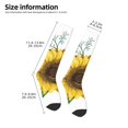 thumbnail image 2 of Goofa Sunflowers (2) Pattern Adult Stockings, Color-Block Knee High Socks, Comfortable and Breathable, Soft and Stretchable, Sports, and Decoration, 2 of 6