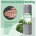 thumbnail image 3 of Amagabeli Hardware Cloth 48inch x 100ft 2inch Galvanized Before Welding Square Openings 15 Gauge Wire Mesh Fence Roll for Vegetables Garden Netting Rabbit Chicken Coop Animal Enclosure BG303, 3 of 7